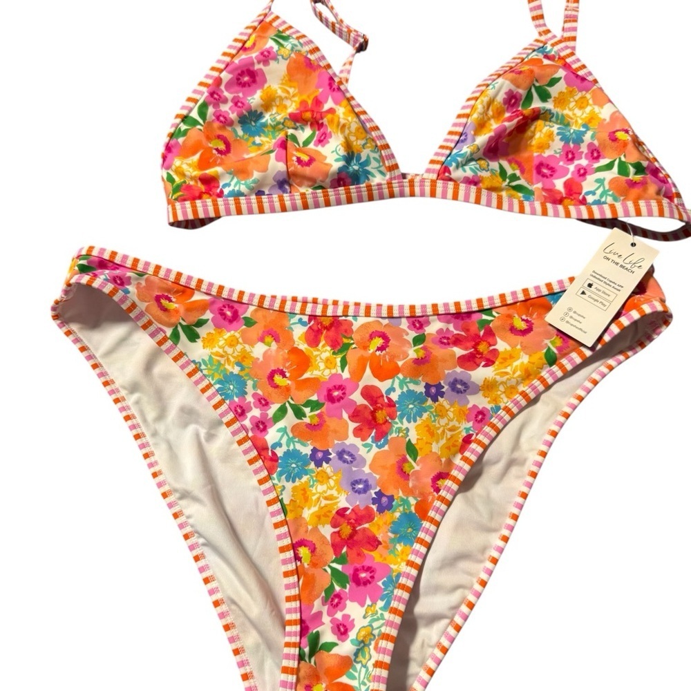 Cupshe Vibrant Multicolor Floral Bikini - Picture 2 of 7